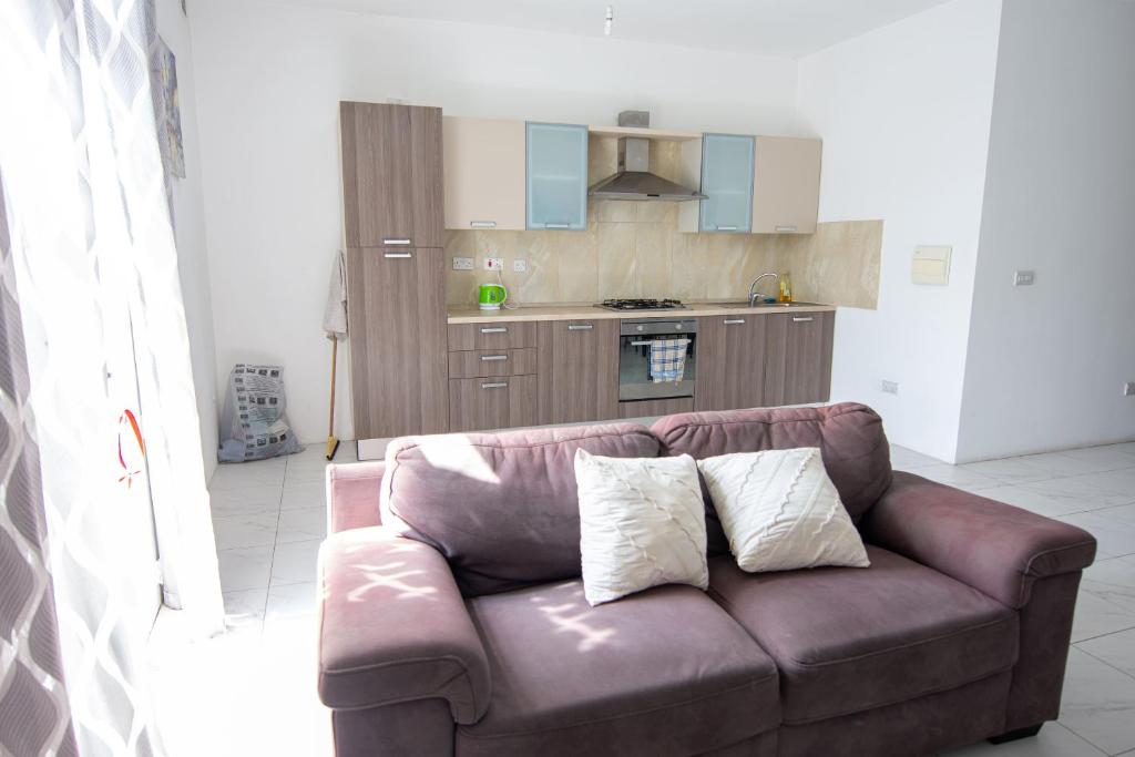 Kuchyň nebo kuchyňský kout v ubytování Seafront Room