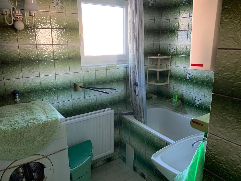 Koupelna v ubytování Retrohaus