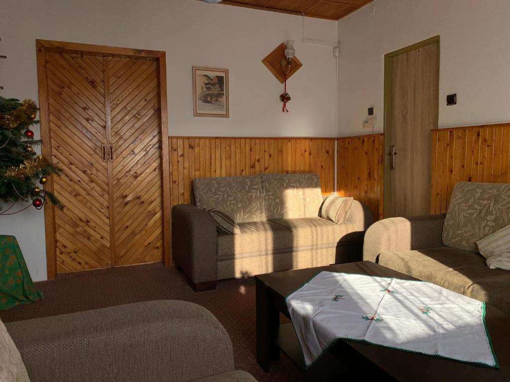 Posezení v ubytování Retrohaus