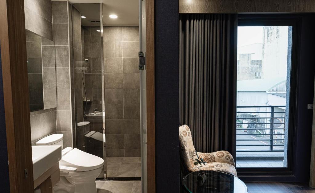 Koupelna v ubytování Tianli Hotel