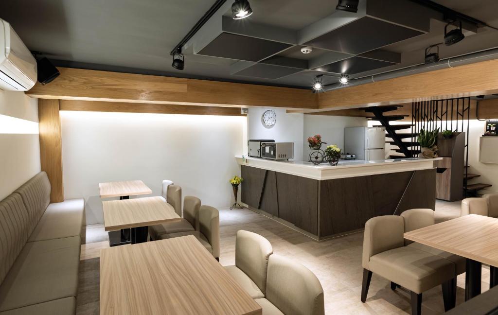 Kuchyň nebo kuchyňský kout v ubytování Tianli Hotel