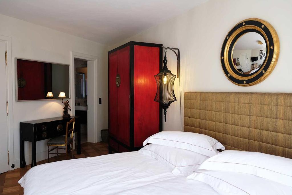 Postel nebo postele na pokoji v ubytování Foscari the fine b&b