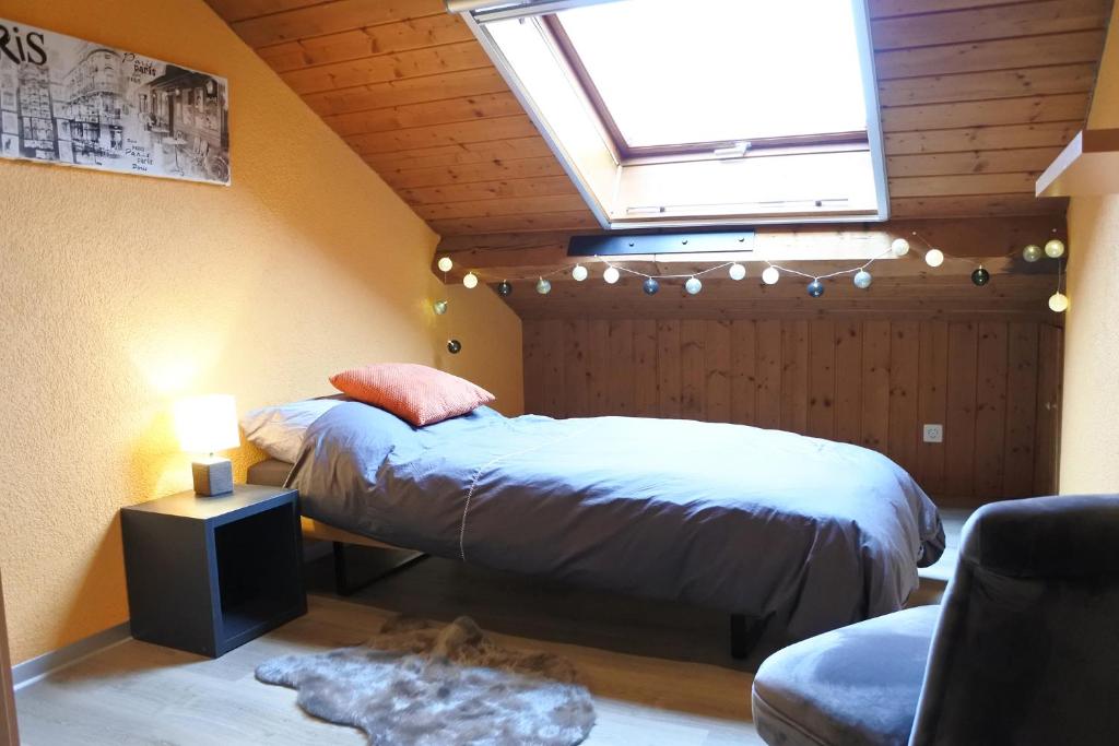 Letto o letti in una camera di Cave du Cep