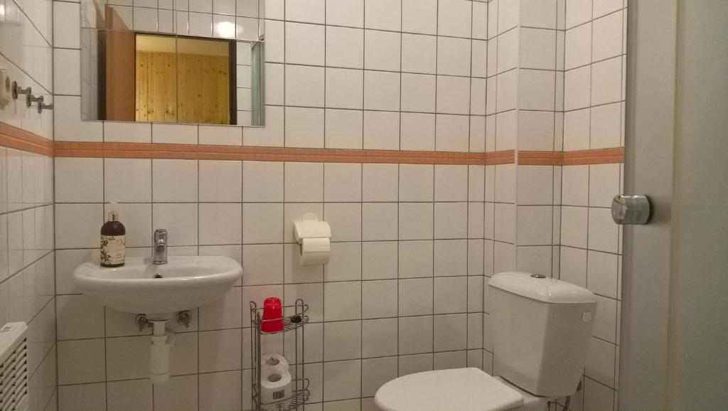 Koupelna v ubytování Studia Pod Lysou