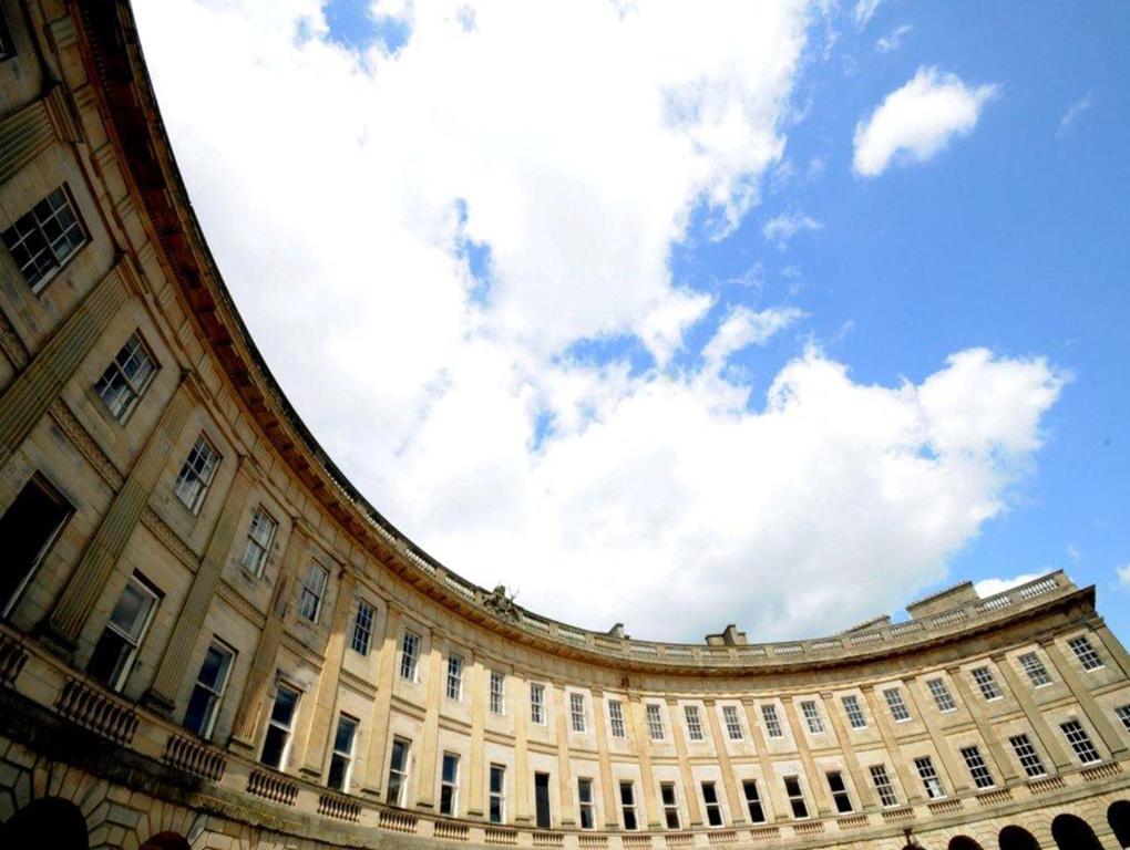 a large building with the sky in the background at Ensana Buxton Crescent in Buxton