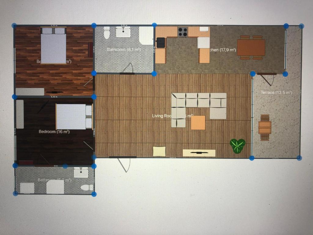 Plán poschodí v ubytovaní Bonita Apartman & Garage
