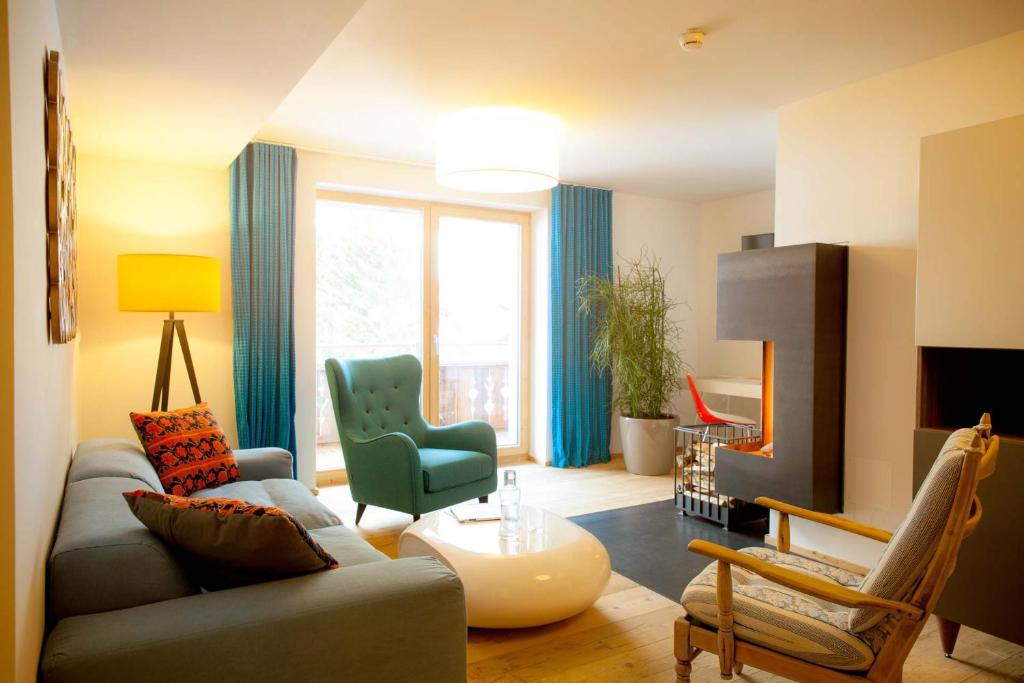 Posezení v ubytování Raffl's Tyrol Hotel