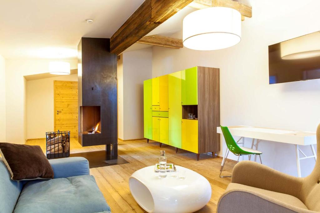 Posezení v ubytování Raffl's Tyrol Hotel
