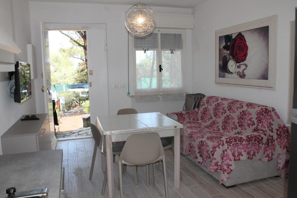 Posezení v ubytování Le tre Caravelle -La Nina- 50m dal mare - WI-FI