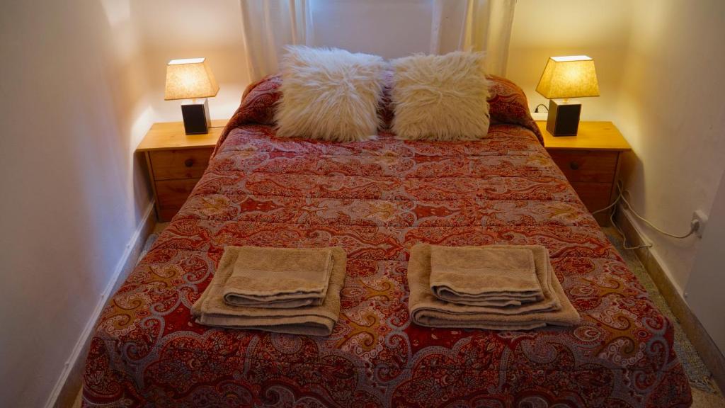 Postel nebo postele na pokoji v ubytování Casa Esperanza Pedregalejo