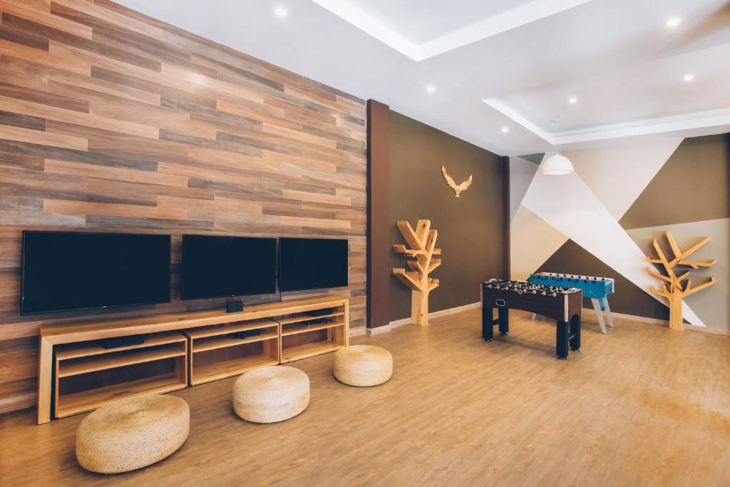 TV a/nebo společenská místnost v ubytování Iberostar Selection Bávaro Suites