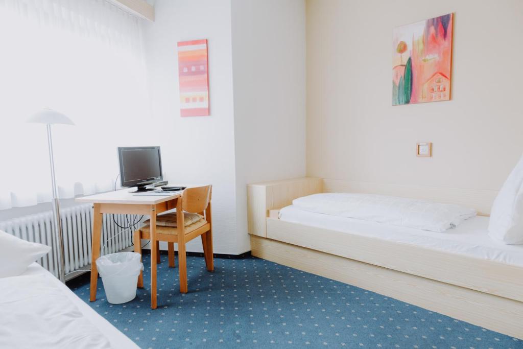Postel nebo postele na pokoji v ubytování Pension Neustart