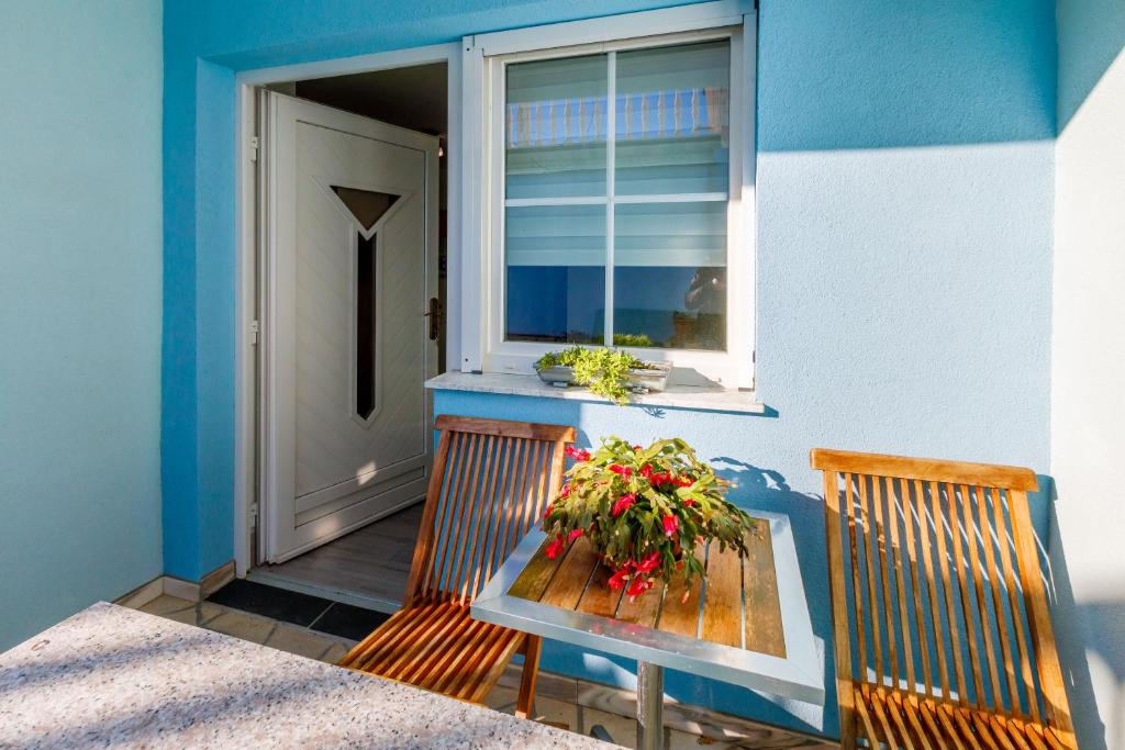 Balkón alebo terasa v ubytovaní Apartments Frutis