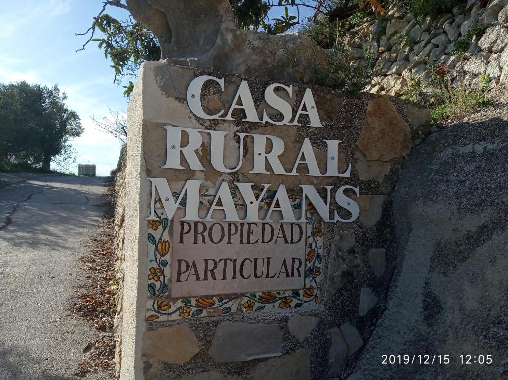 Certifikát, hodnocení, plakát nebo jiný dokument vystavený v ubytování Casa Mayans