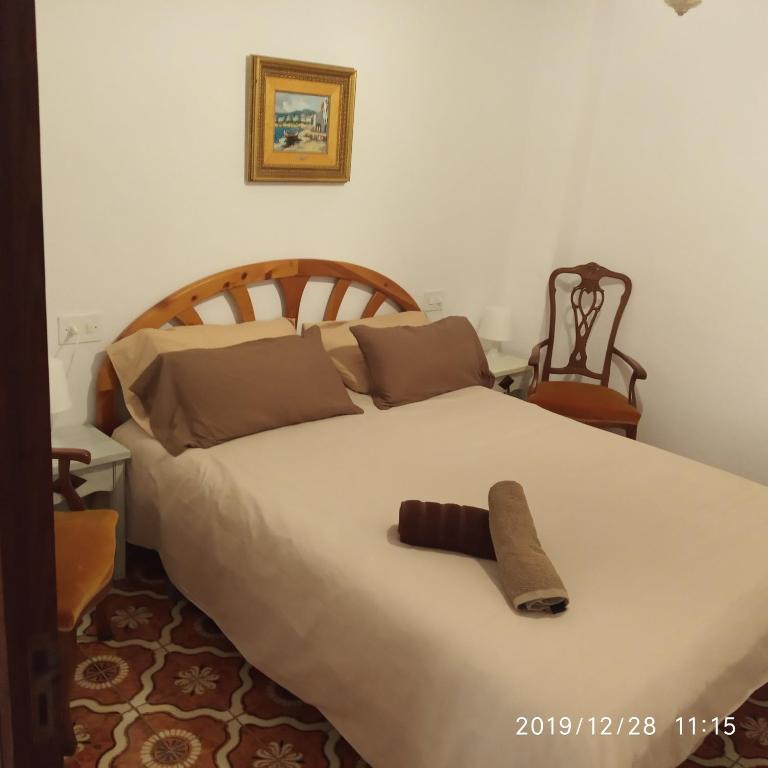 Postel nebo postele na pokoji v ubytování Casa Mayans