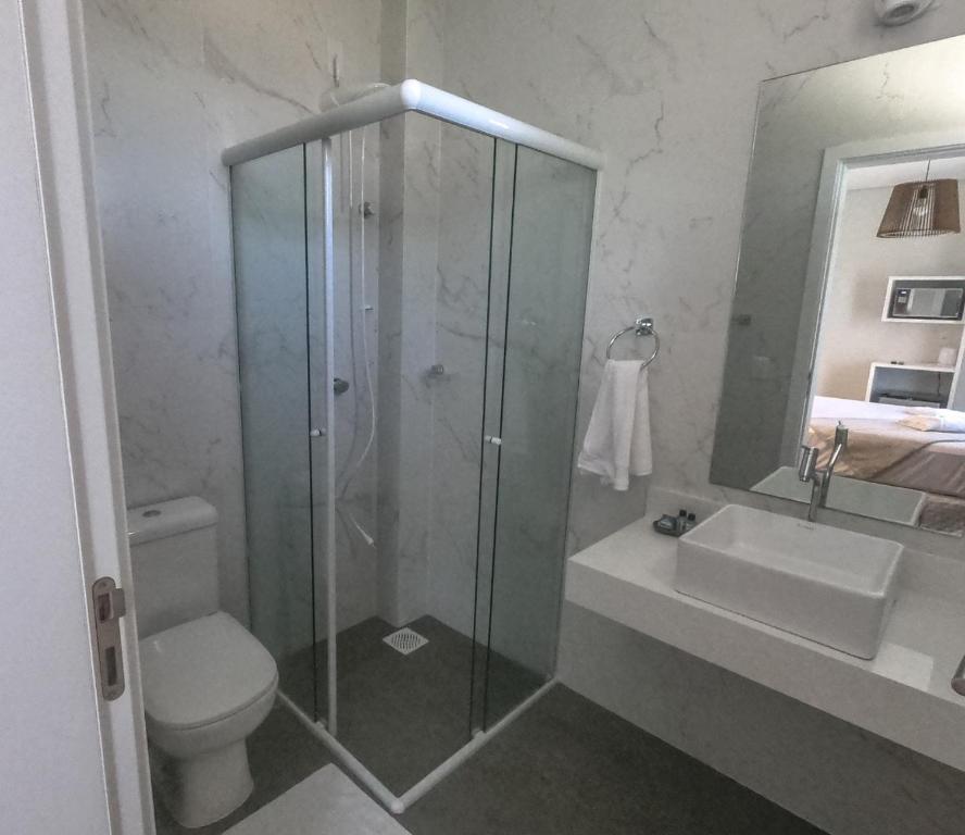 Koupelna v ubytování Pousada Barbroch