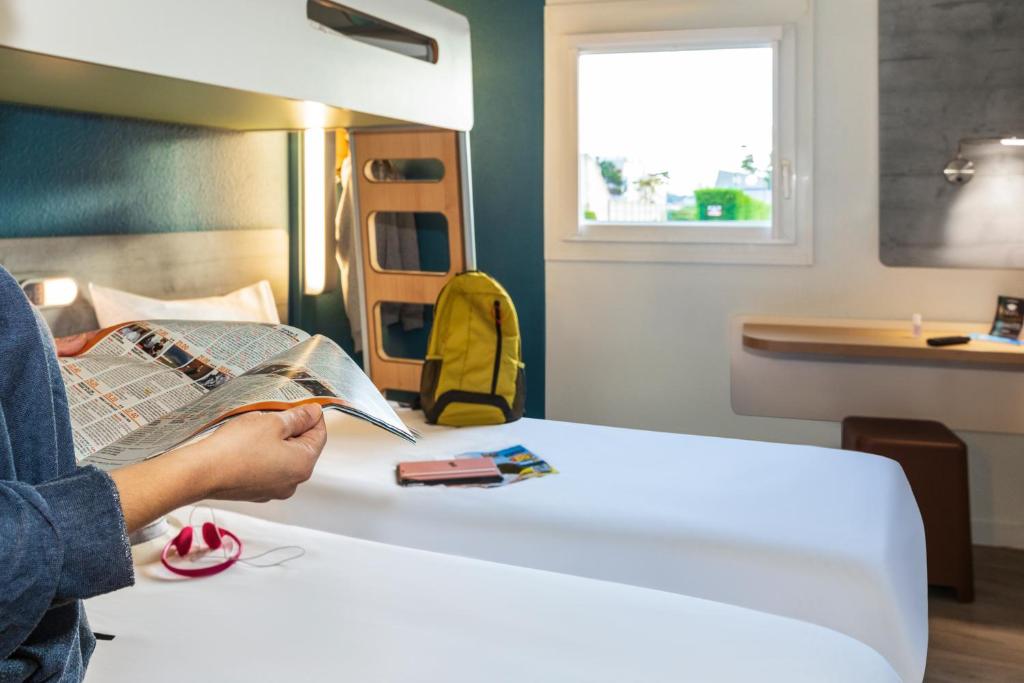 Un ou plusieurs lits dans un hébergement de l'établissement ibis budget Berck Sur Mer