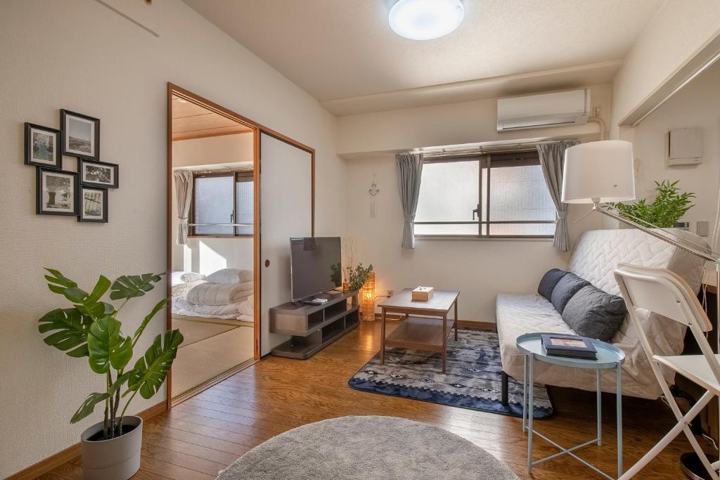 Posezení v ubytování Uhome Akihabara Apartment 3