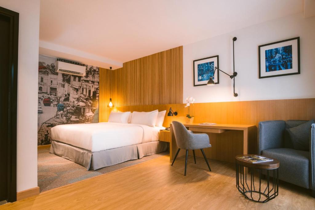 Postel nebo postele na pokoji v ubytování Indie Hotel Kuala Lumpur