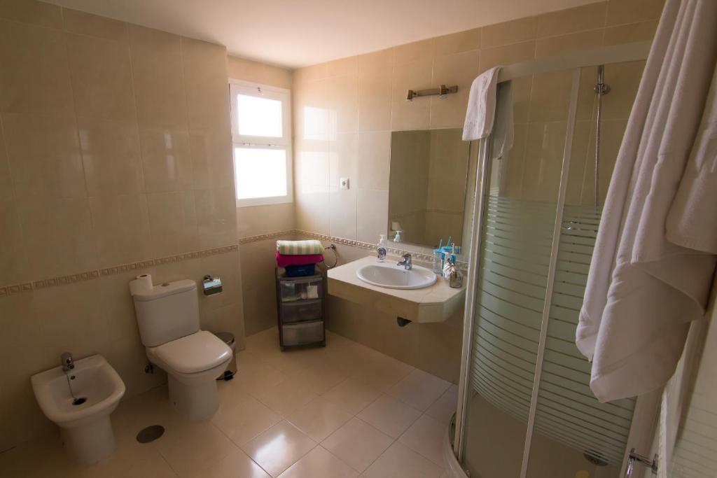 Koupelna v ubytování Hostel Residencia Alfil