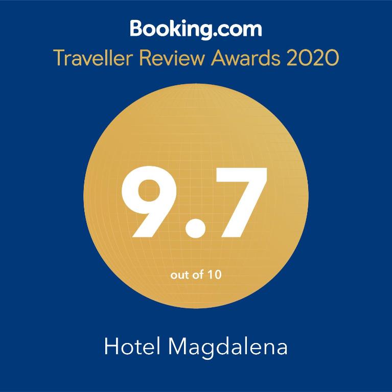 Certifikát, hodnocení, plakát nebo jiný dokument vystavený v ubytování Hotel Magdalena