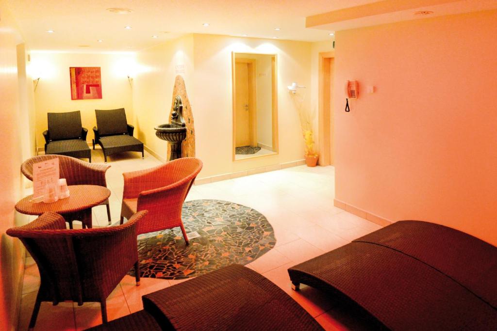 Χώρος καθιστικού στο Hotel Sabine