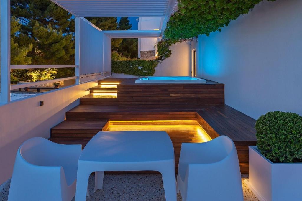 Coin salon dans l'établissement Skiathos Palace Hotel
