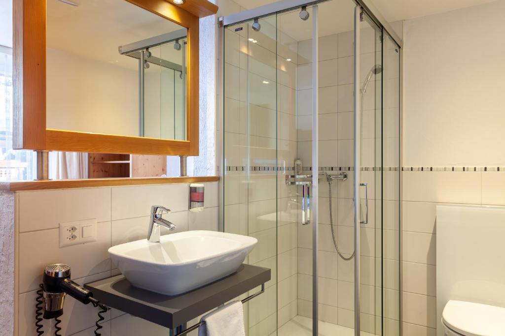 Koupelna v ubytování Hotel Jägerhof