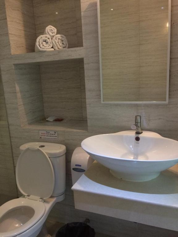 Koupelna v ubytování Bourbon St. Boutique Hotel