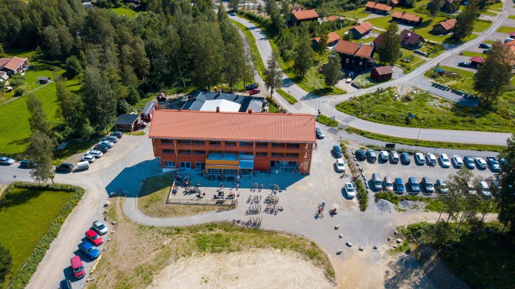 Letecký snímek ubytování JBP Hotell