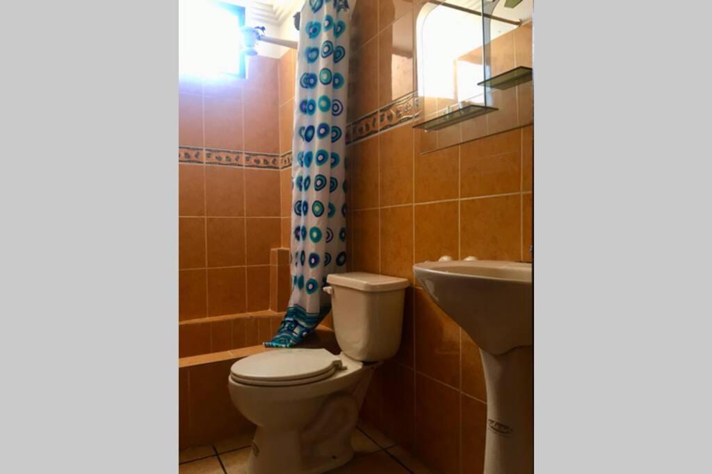 Koupelna v ubytování Confortable mini departamento