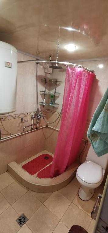Koupelna v ubytování Hotel Halidzor