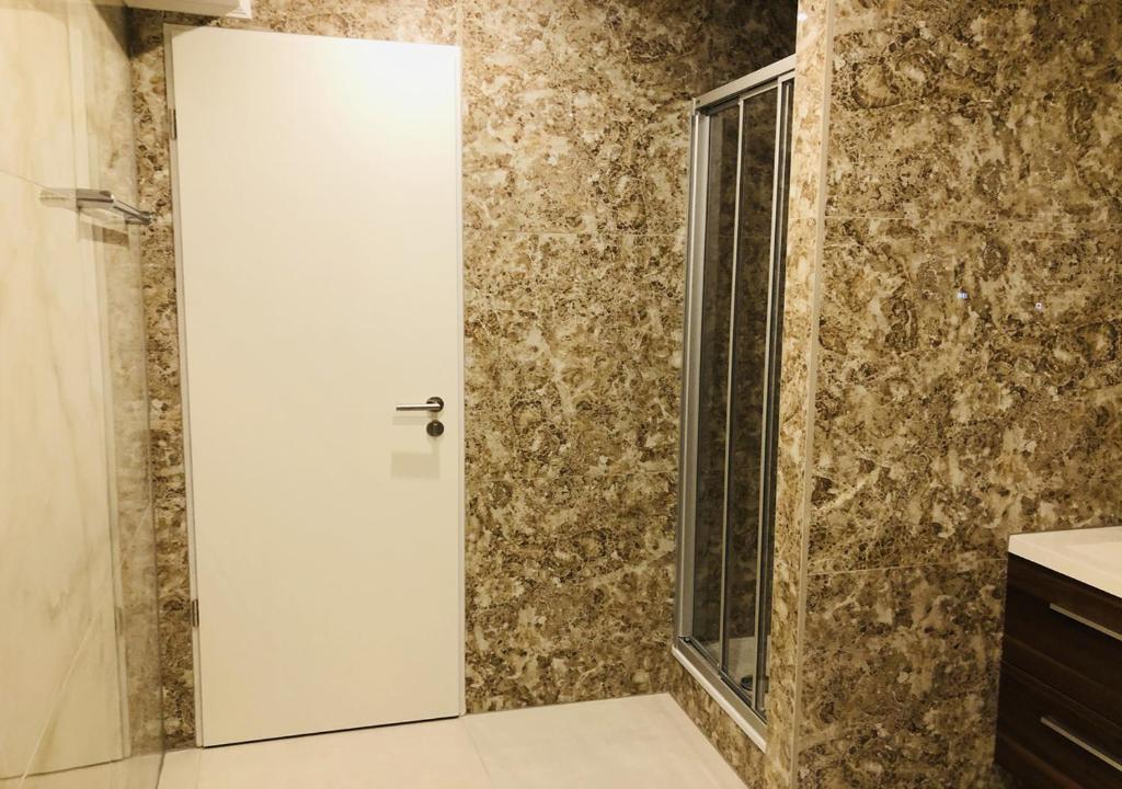 Koupelna v ubytování Elbgalerie Hotel