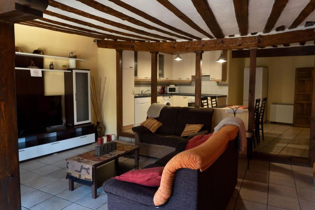 Posezení v ubytování Apartamento La Hoz