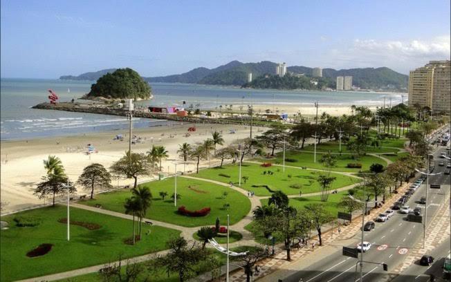  Apartamento Santos na avenida praia