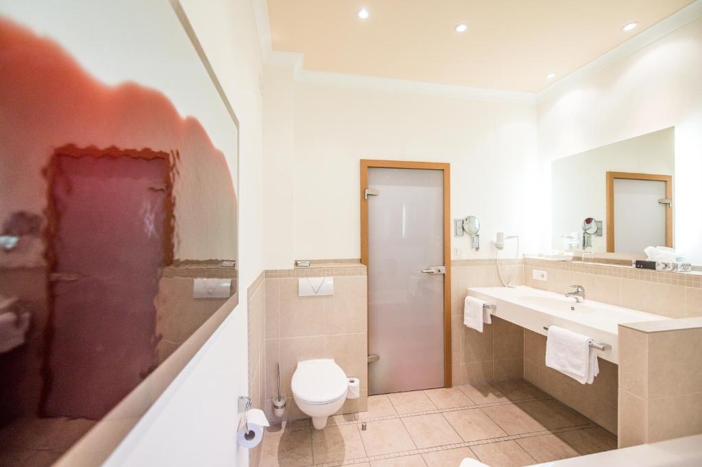 Koupelna v ubytování Hotel Hanses-Bräutigam