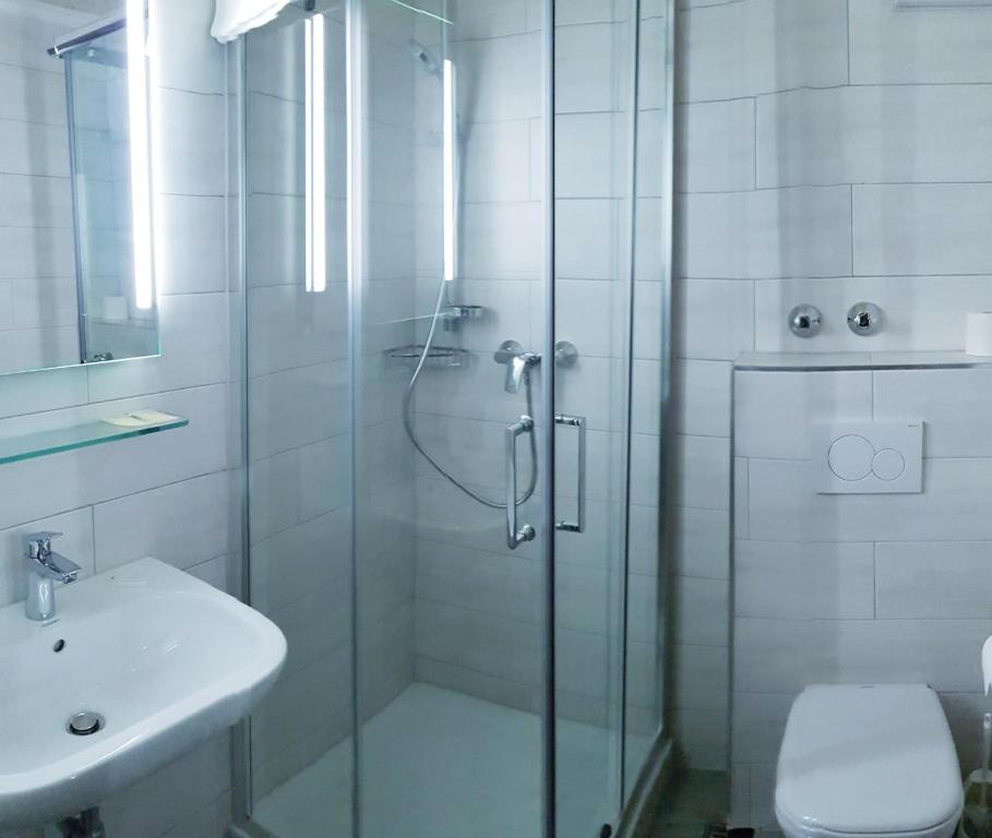 Koupelna v ubytování Hotel Schiff Nagold