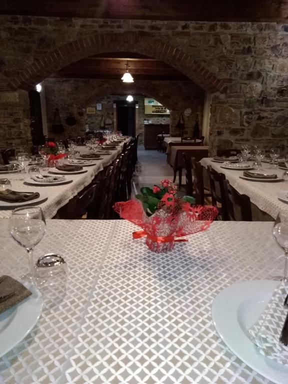 Restaurace v ubytování Agriturismo La Vallata