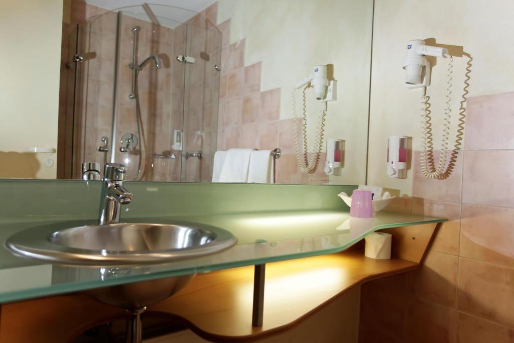 Koupelna v ubytování Hotel Watthalden
