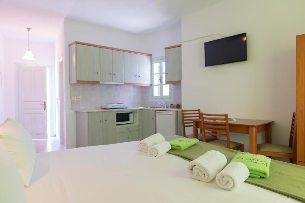 Kuchyň nebo kuchyňský kout v ubytování Edem Hotel
