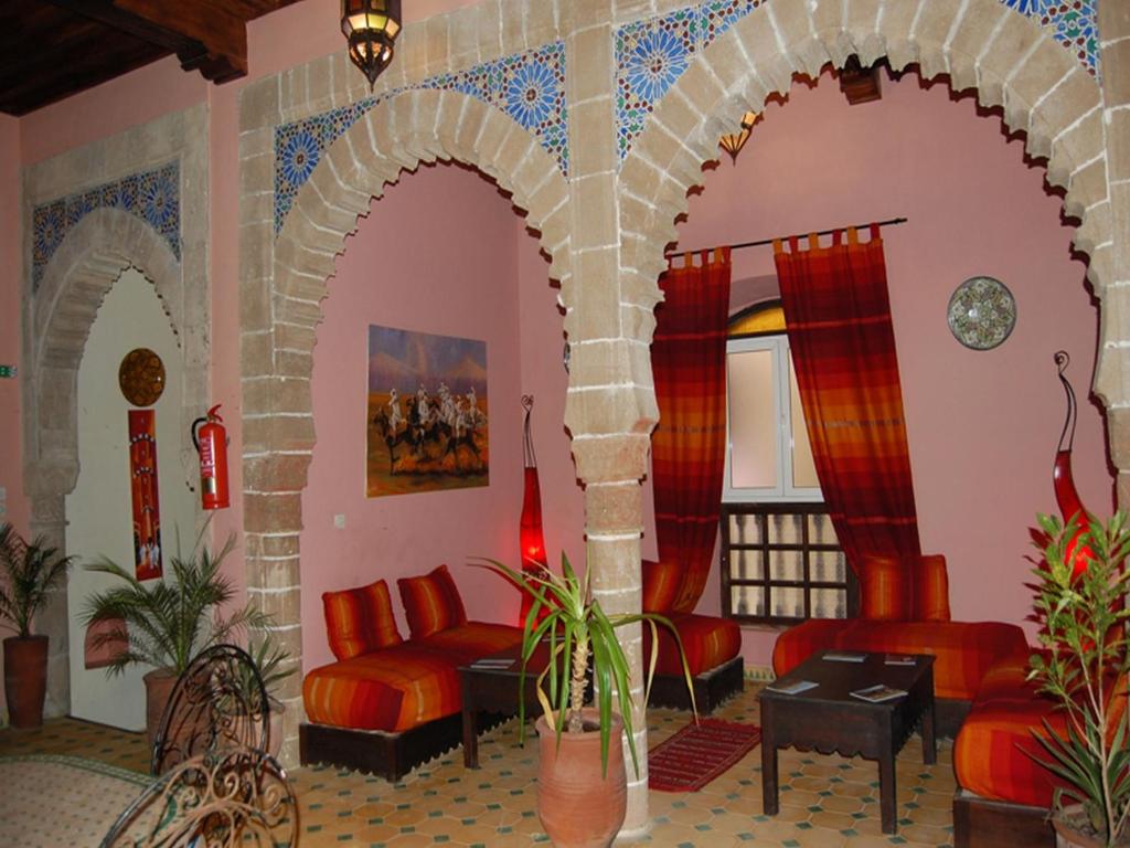 Posezení v ubytování Riad Etoile D'essaouira
