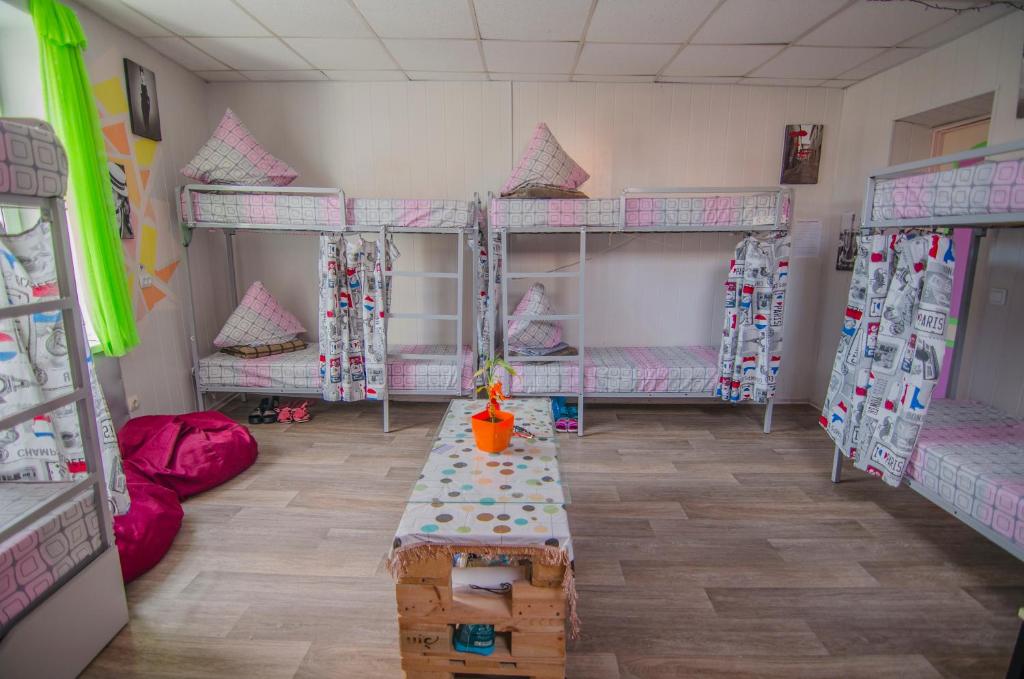Postel nebo postele na pokoji v ubytování Lucky Hostel на Крещатике