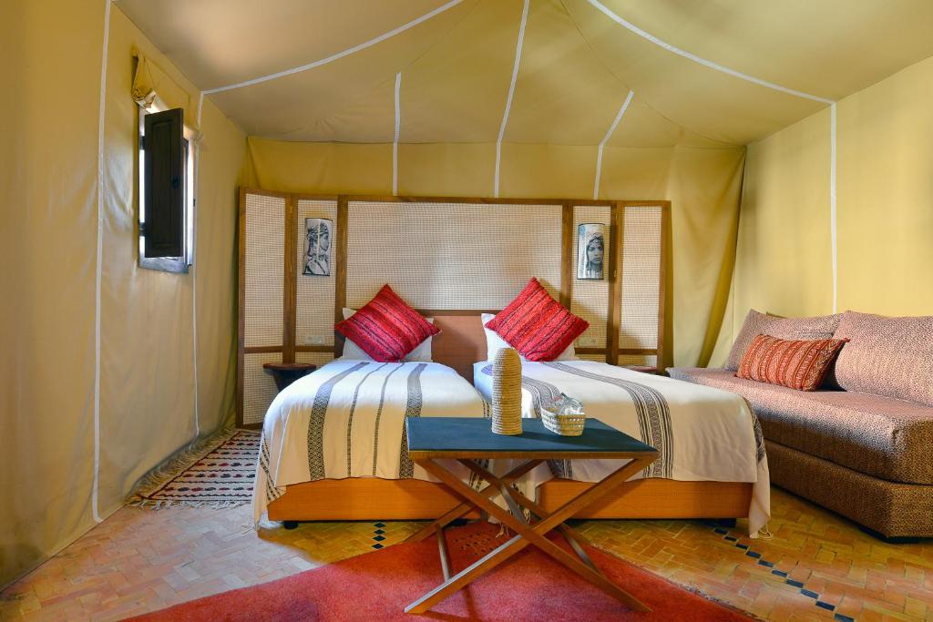 Posezení v ubytování Riad Maialou & SPA