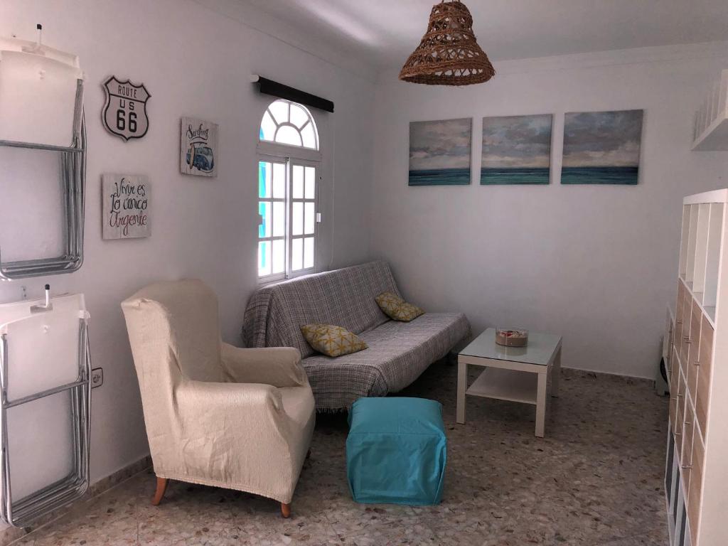 Posezení v ubytování apartamento el levante