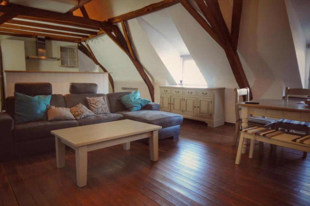 Posezení v ubytování B&B Stillant