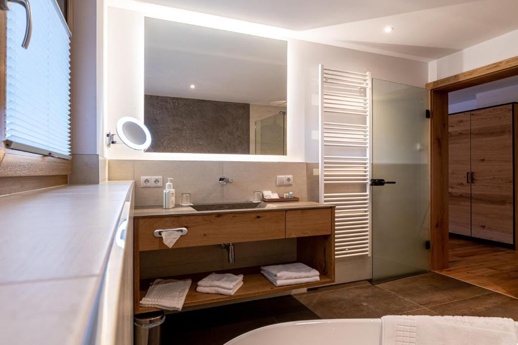 Koupelna v ubytování Hotel Spielmann
