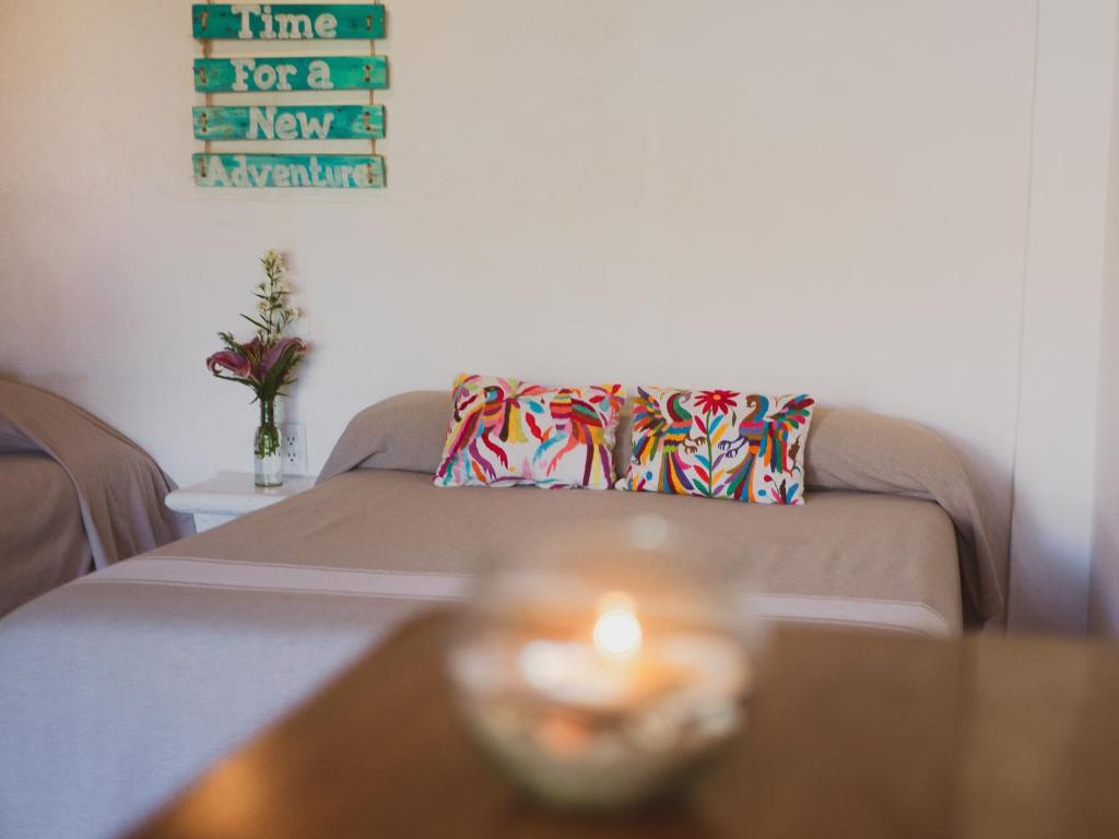La Playita Beach House - Tweepersoonskamer Met Terras