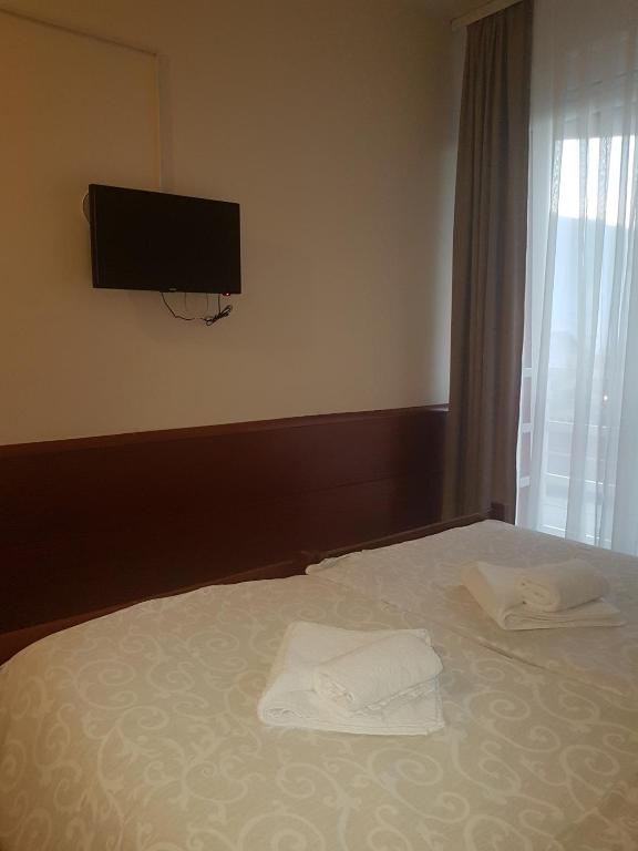 Voodi või voodid majutusasutuse Hotel Sax Balkan toas