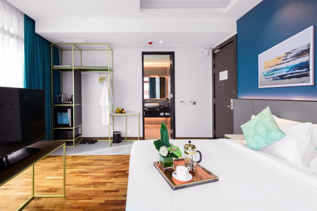 Krevet ili kreveti u jedinici u okviru objekta SAVV HOTEL