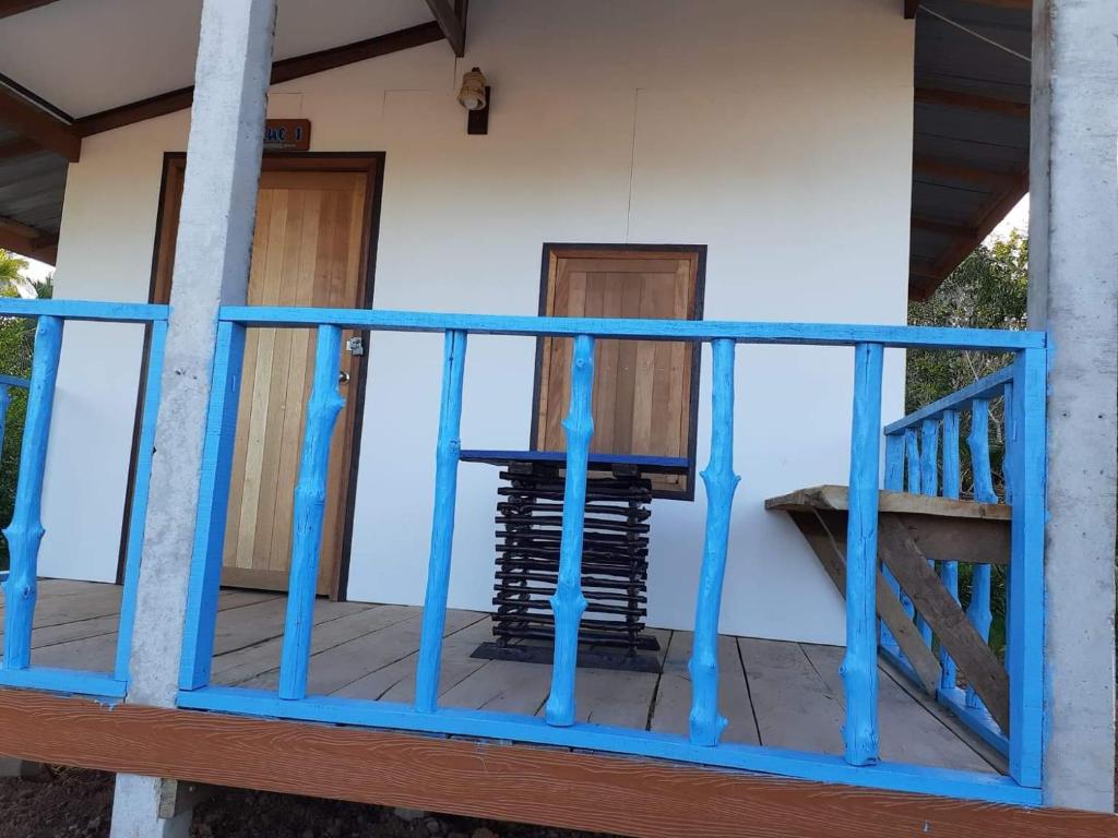 Balkón nebo terasa v ubytování Blue Sky Bungalow